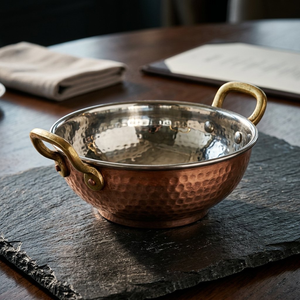 Hammered Copper Kadai