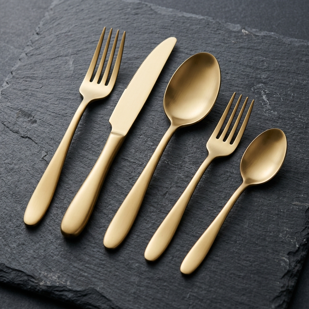 Matte Gold PVD Flatware