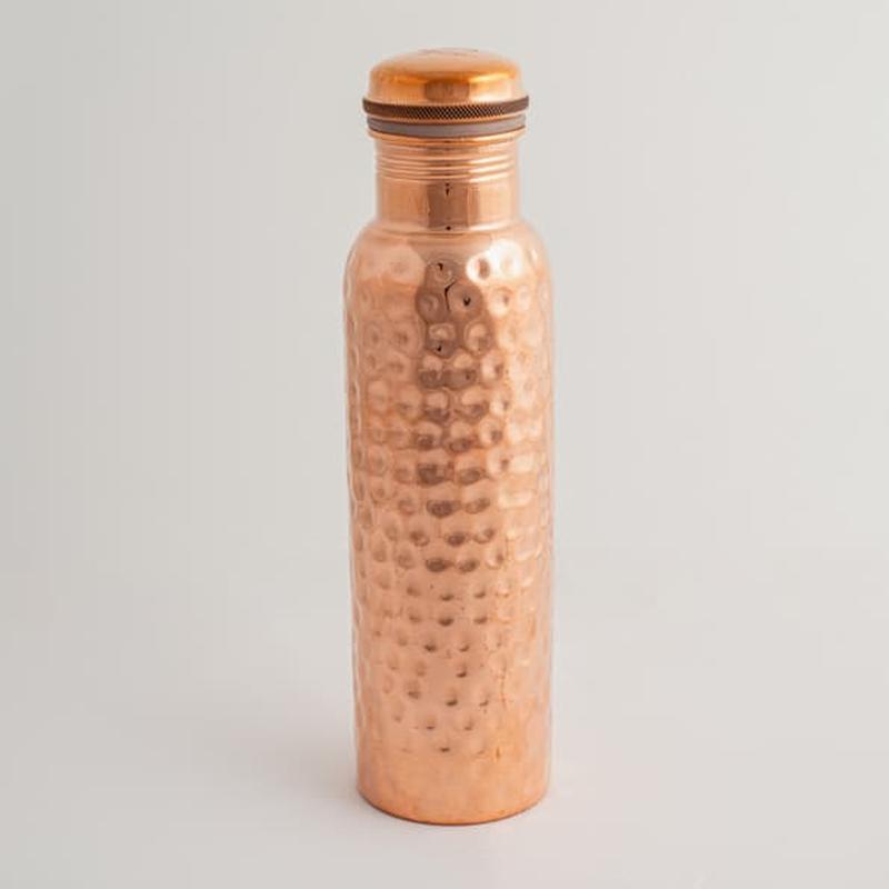 Pure Hammered Copper Bottle