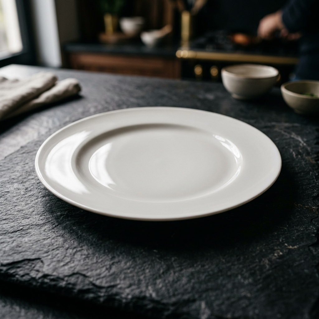 Classic White Porcelain Plate